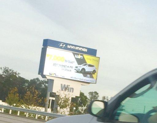 Some of our adaptive display work as seen from the 405!