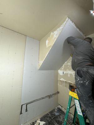 Process of drywall installation