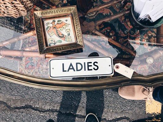 Ladies antique sign