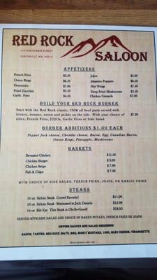 Front Menu