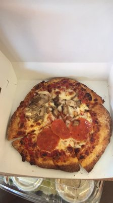 Kids pizza-- 2 toppings and a beverage for $3.99