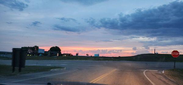 Sunset off the field