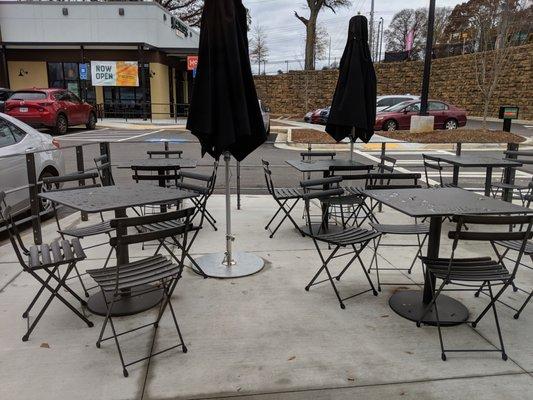 Chipotle patio. December 15, 2018.