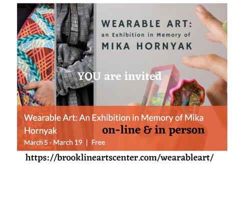 Honored and delighted to be among a fabulous group of designers chosen for this "Wearable Art" show.