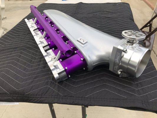 Bengal Silver tank with purple anodized runners.