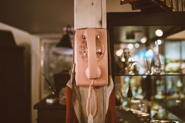 Pink phone, previous orange version sold to a NY prop house.