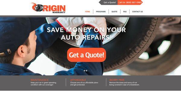 Origin Warranty desktop version (site no longer active)