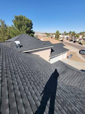 Reroof with Gaf Hdz shingles