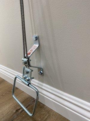 Bed room Foot release mechanism for window bars