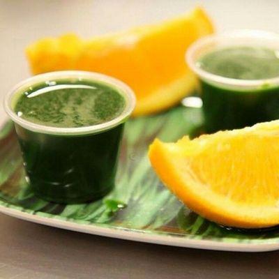 Our wellness shots 
Wheatgrass shots