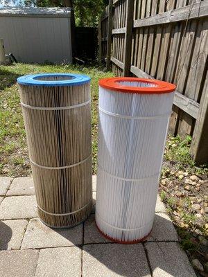 Filter cartridge replacement