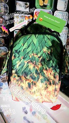 One of many of the limited edition backpack that we carry.