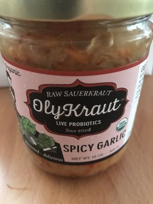 Spicy Garlic Raw Sauerkraut