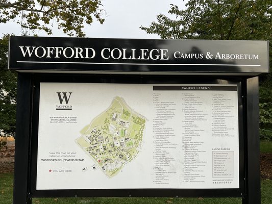 Wofford College Campus Map!