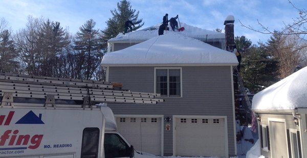 We work year round and can help remove snow and ice safely without damaging your roof.