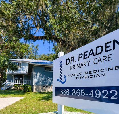 Dr Peaden's 
Primary Care Medicine Office
1111 SW Main BLVD
Lake City, FL  32025