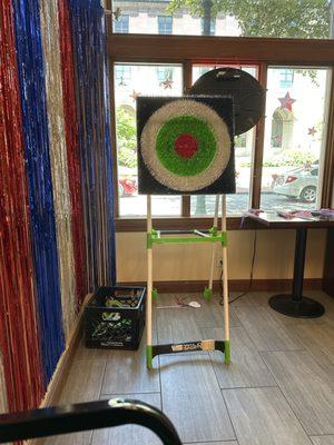 Axe throwing for kids too!