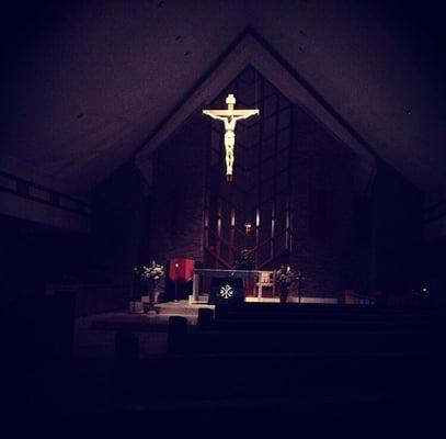 It's hauntingly beautiful when it's just you here with your thoughts and God.