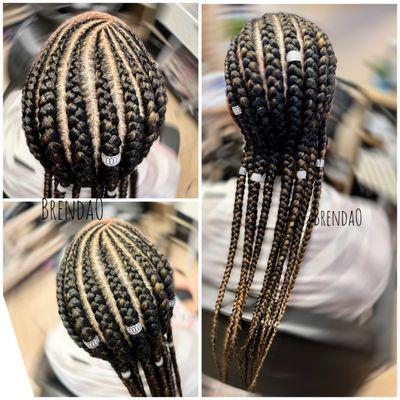 Summer cornrow braids #protectivestyle