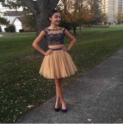 My granddaughter Homecoming 2015. Of alterations to made to fit perfectly.