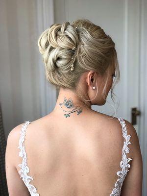 Bride updo