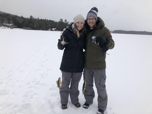 The Crawford's out with Mike catching some perch!