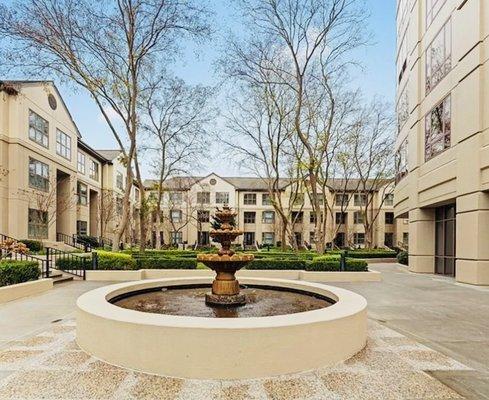 Courtyard of my clients condo.