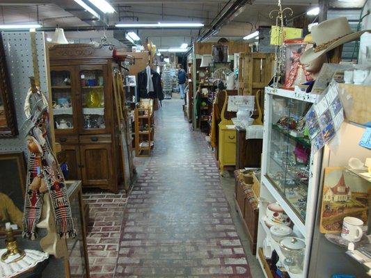 View looking towards the front of the store on the left (south) side.