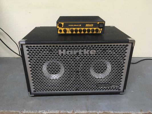 Room B - Markbass Little Mark II bass amp (300w) with Hartke HyDrive 210 cabinet