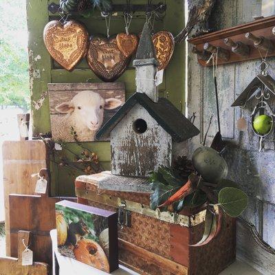 We always have a good selection of birdhouses!