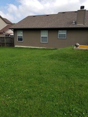 Residential before and after pictures. Call or text if you need Lawn Care in the NWA area!