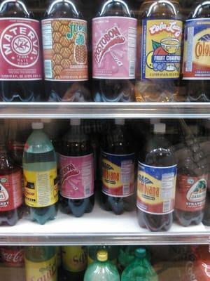 Many different sodas