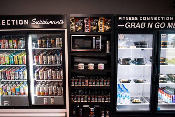 Fitness Connection Gym is conveniently connected to Fitness Connection Supplements full retail store!