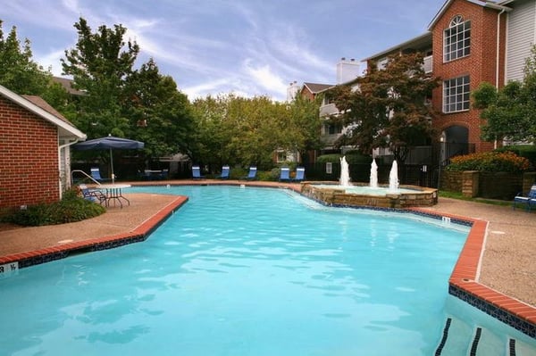 Relax or take at 1 of our 2 pools located at Lincoln Green Apartments