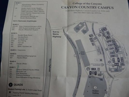 Canyon Country Campus Map Part 1.