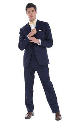 Ike Behar rental suit in navy