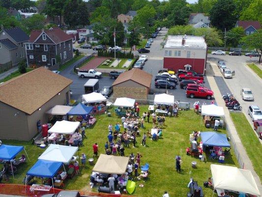 Drone photo of the 2017 Rib Cook-off on June 17th