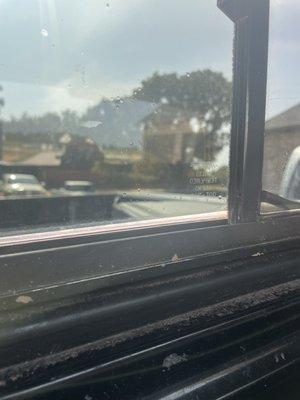 Gap on bottom of glass panel