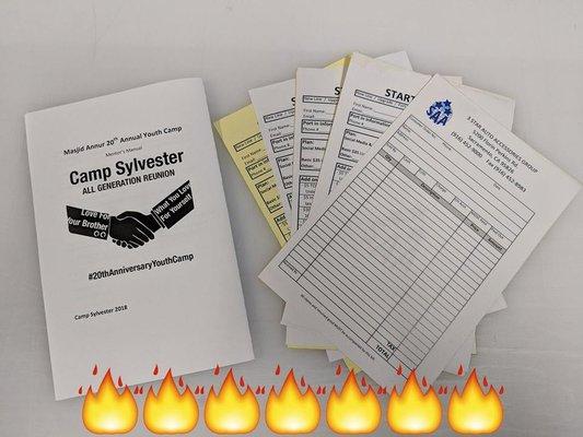 Full color NCR Forms, booklet and more