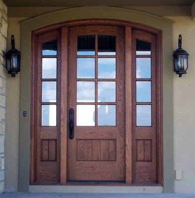 Custom Doors & Relights . . . installed and finished onsite