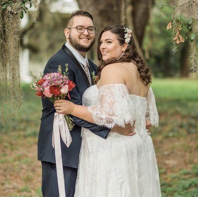 Hair and makeup on bride by Shelby Sullivan.