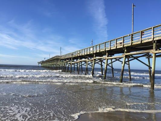 Pier next to motel