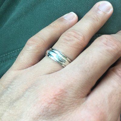 My wedding ring resized, and better than it was originally.