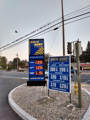 Gas prices (September 2020)