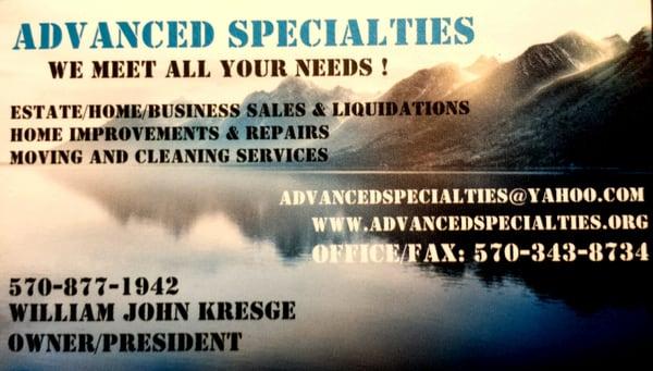 Advanced Specialties