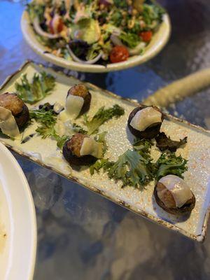 Stuffed mushrooms.