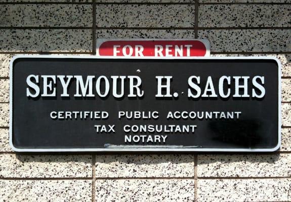 Sachs Seymour H An Accountancy