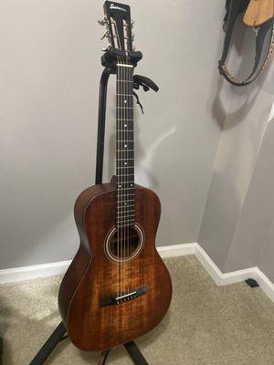 Eastman E1P ltd 2023 model with Adirondack solid top, solid sapele back/sides, open back slotted tuners and ebony fretboard