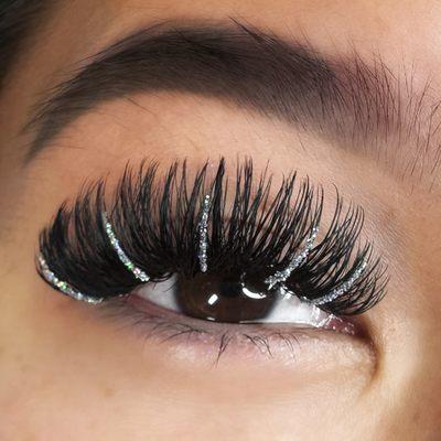 Glitter lashes