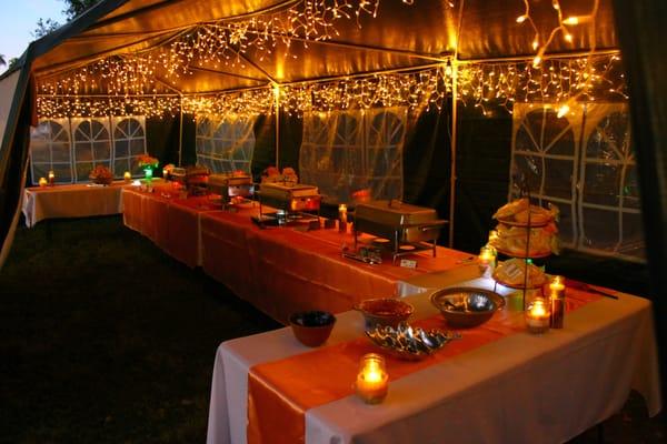 Dining Tent ambiance lighting